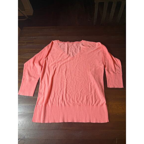 Womens Talbots Sweater Pima Cotton Pink Super Soft Size Large - Picture 5 of 5